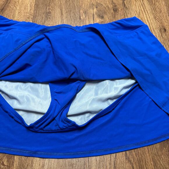 Lands End Womens Royal Blue Swim Skirt Attached Brief Suit Bottom Plus Size 18W - Picture 3 of 7